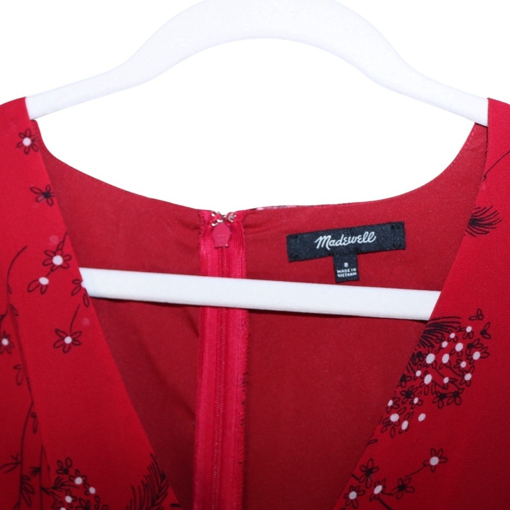 Madewell Hazelwood Wrap-Front Mini Dress in Windswept Floral - Picture 9 of 12